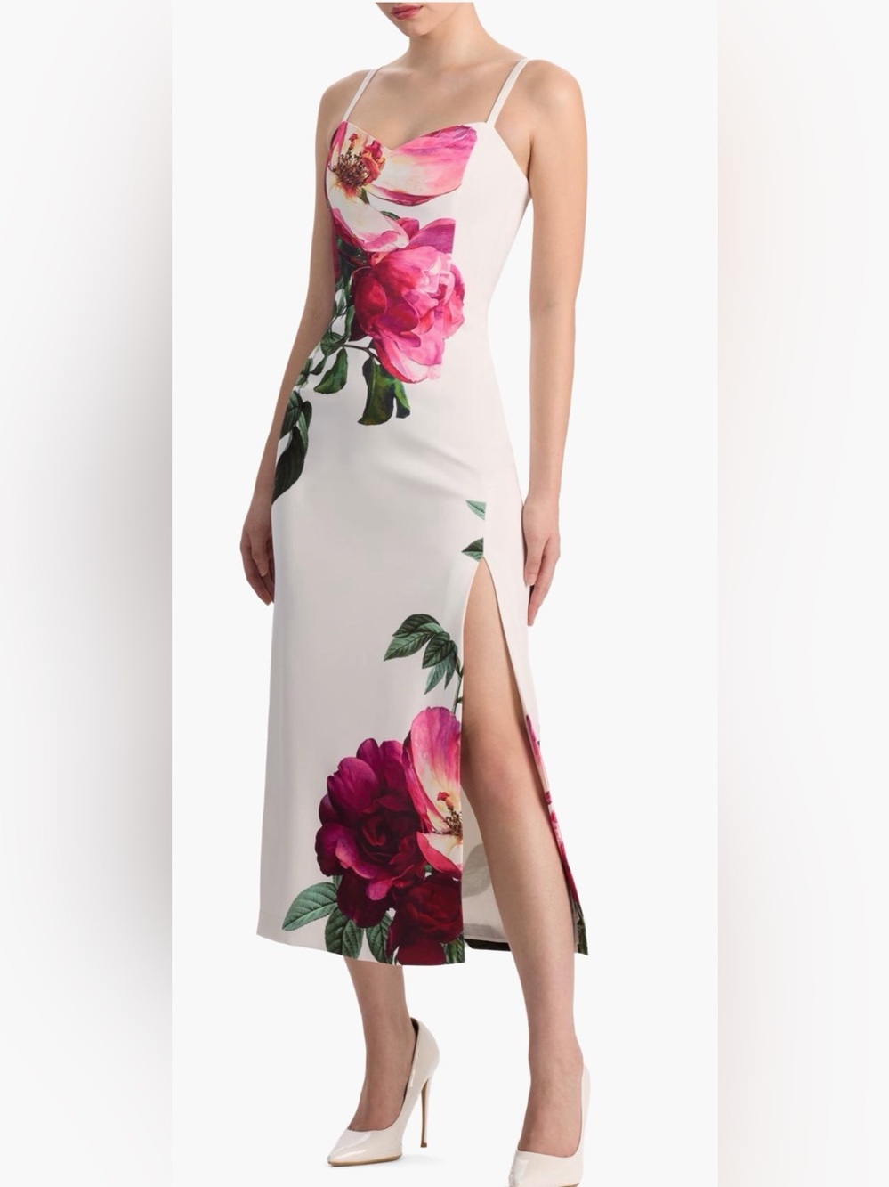 Alice + Olivia Nina Sweetheart Midi-Dress - Picture 4 of 7